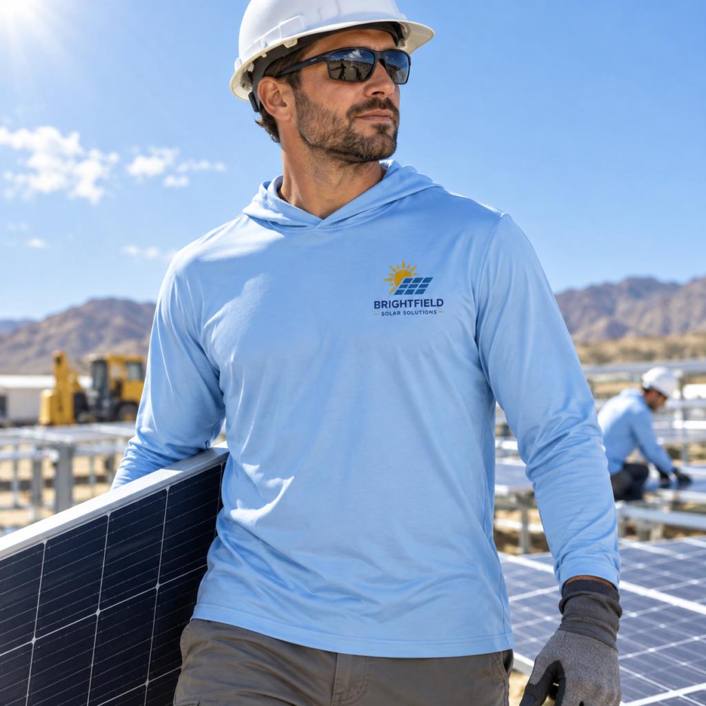 Custom Contractor Sun Hoodie — Sport-Tek ST420LSH