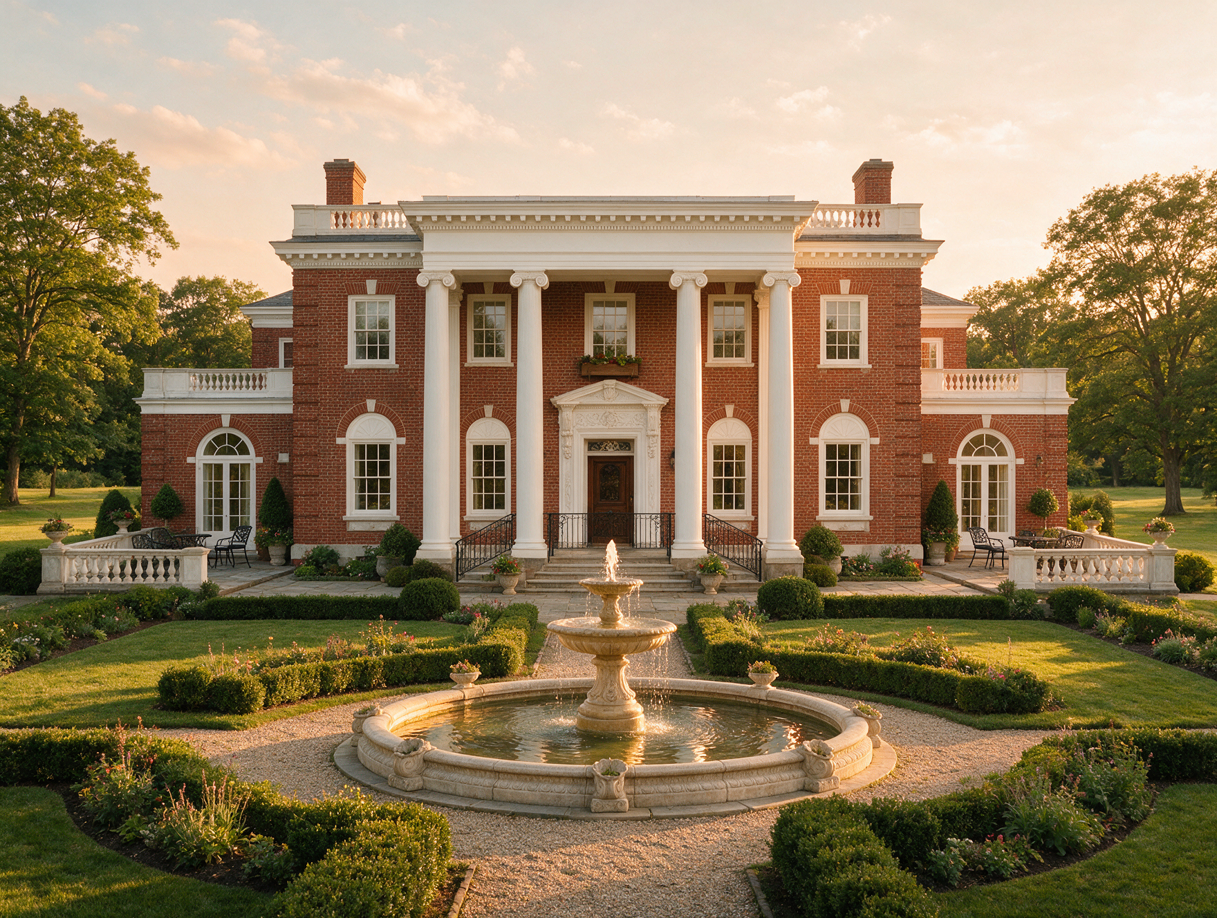 Georgian brick estate