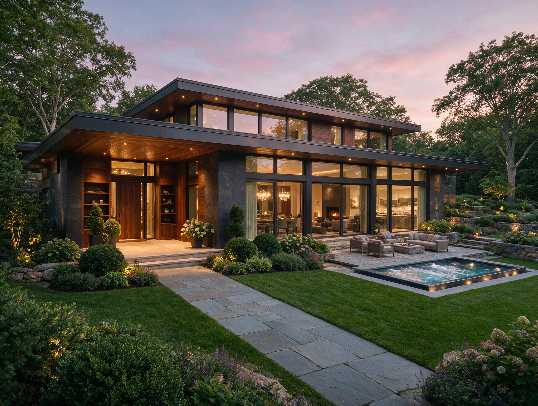 Contemporary glass estate