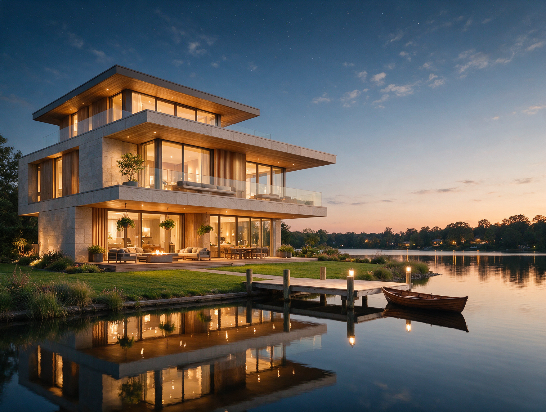 Waterfront modern estate